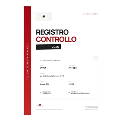 Registro antincendio PDF